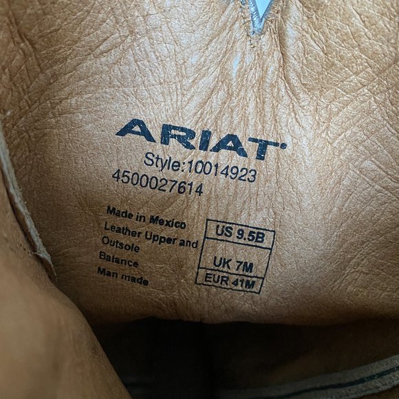 Ariat Special Edition X Toe Maple Leaf Western Boots Size 9.5 - Picture 7 of 13